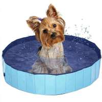 LC Portable Dogs Cats Collapsible Bathing Tub Foldable Pet Pool Plastic Dog Pools Dog Pool